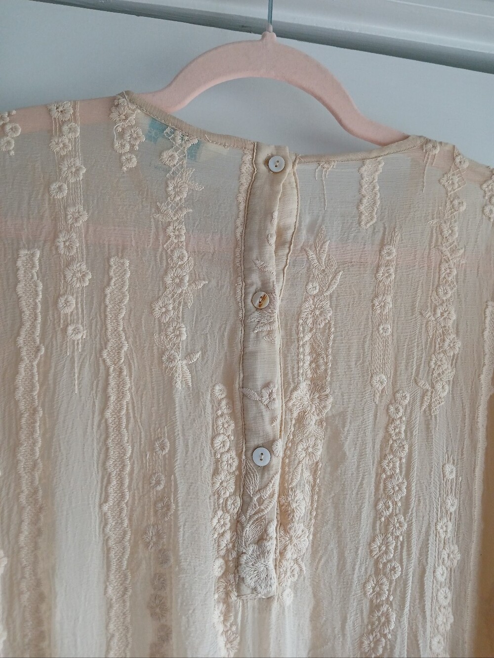 Sundance Silk Floral Embroidered Overlay Dress - Picture 2 of 10